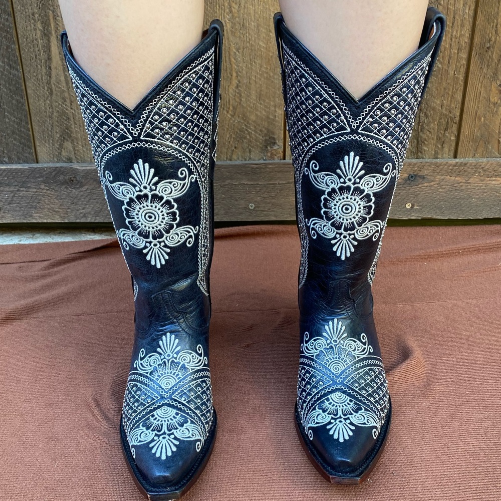 Cowgirl boots in style: Gatsby, Color:Black